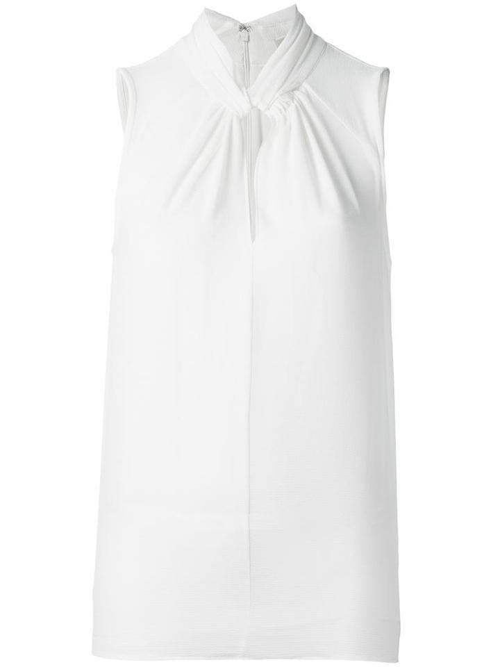 Michael Michael Kors Keyhole Tank Top, Women's, Size: Medium, White, Polyester/spandex/elastane