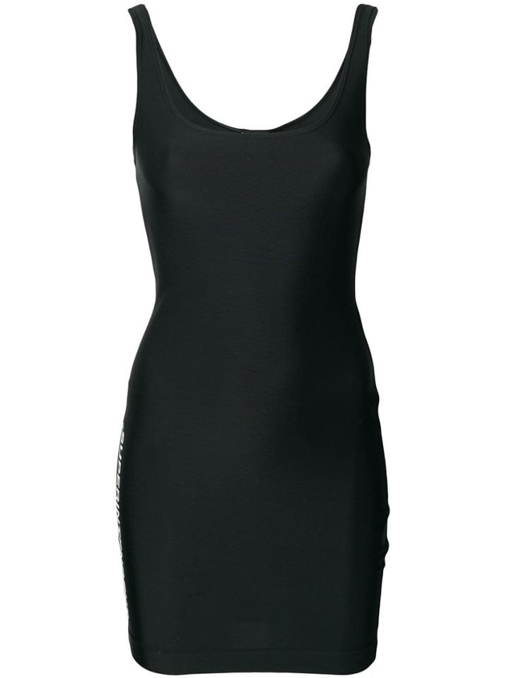Mia-iam Logo Print Gym Dress - Black