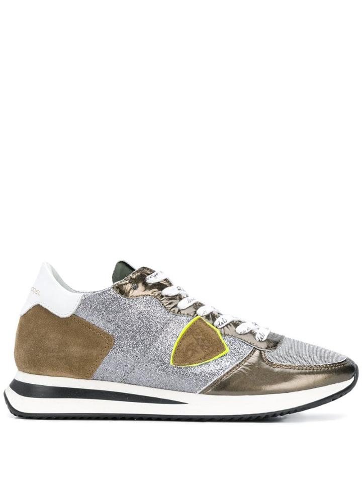 Philippe Model Glitter Pop Trainers - Green