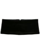 Alex Perry Thick Buttoned Neck Cuff - Black