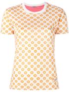 Miu Miu Star Print T-shirt, Women's, Size: Xs, Yellow/orange, Cotton