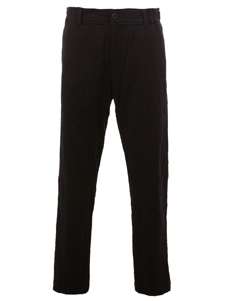Ziggy Chen Tapered Trousers, Men's, Size: 46, Black, Wool