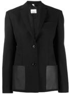Burberry Single-breasted Tailored Blazer - Black