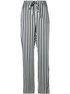 Marques'almeida Striped Trousers - Black