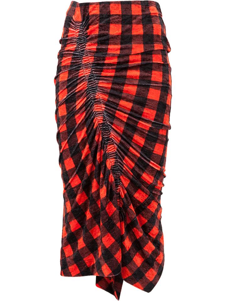 Preen By Thornton Bregazzi Gingham Gathered Skirt