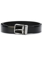 Dolce & Gabbana Classic Belt, Men's, Size: 100, Black, Nappa Leather