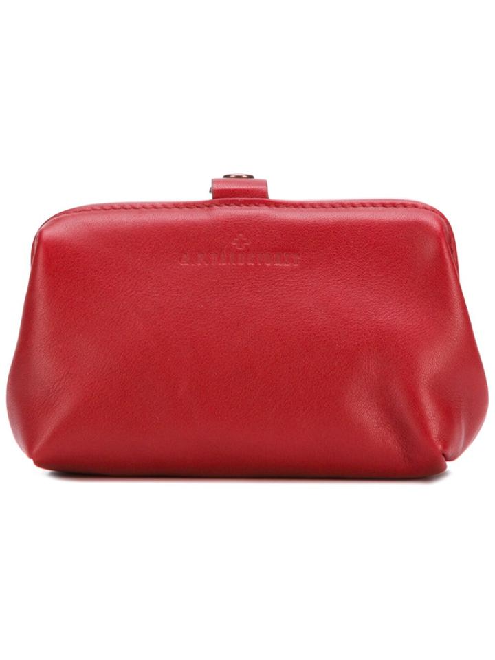 A.f.vandevorst Snap Top Clutch - Red