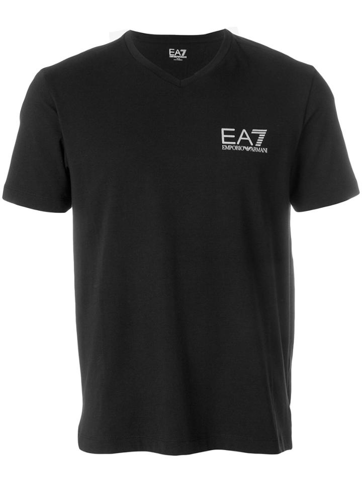 Ea7 Emporio Armani Logo Detail T-shirt - Black