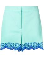 Emilio Pucci Embroidered Shorts - Green