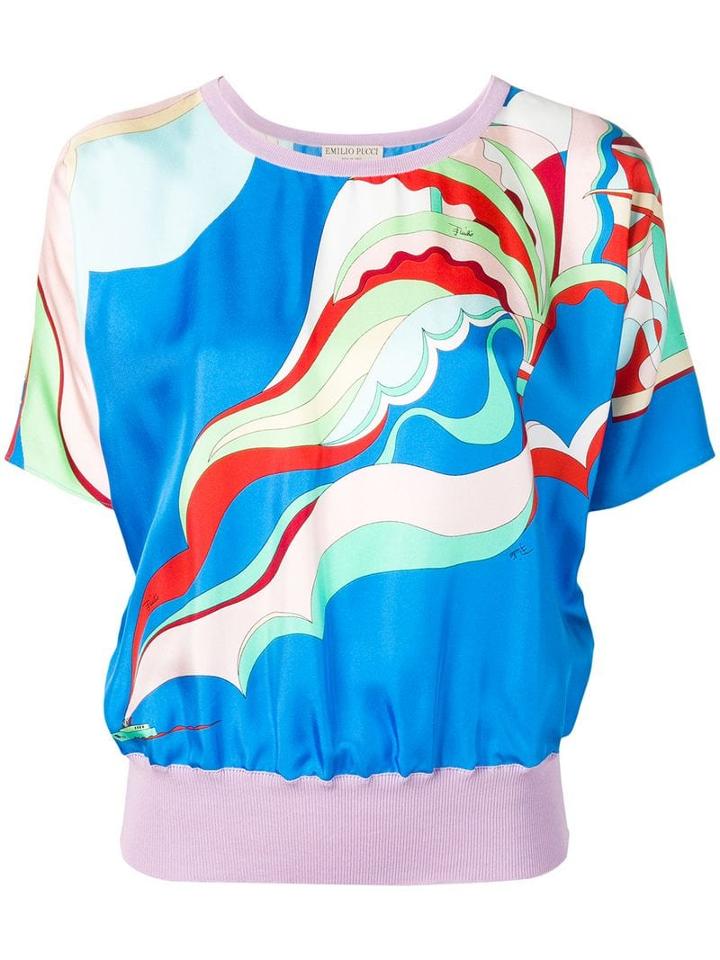 Emilio Pucci Rivera Print Top - Pink