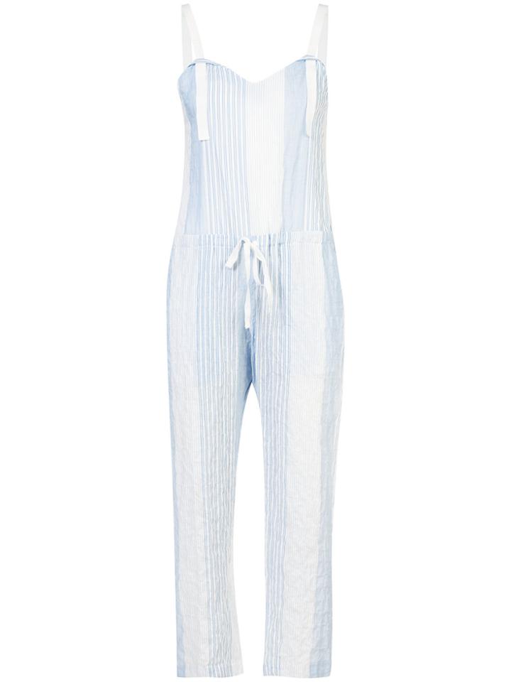 Lemlem Issa Stripe Panelled Jumpsuit - Blue