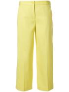 Boutique Moschino Wide-leg Cropped Trousers - Yellow & Orange