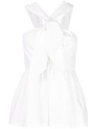 Isa Arfen Cross Neck Vest Top - White