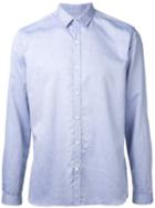 Oliver Spencer Clerkenwell Tab Shirt, Men's, Size: 16, Blue, Cotton