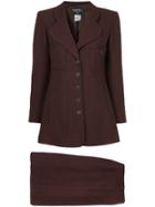 Chanel Vintage Straight Skirt Suit - Brown