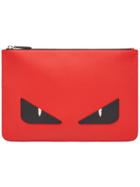 Fendi Bag Bugs-appliqué Pouch - Red