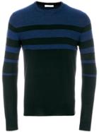 Paolo Pecora Striped Knit Jumper - Black