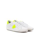 Philippe Model Kids Lace-up Shield Sneakers - White