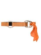 Nk Leather Belt - Yellow & Orange