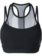 Reebok - Sheer Strappy Top - Women - Polyester/spandex/elastane - S, Black, Polyester/spandex/elastane