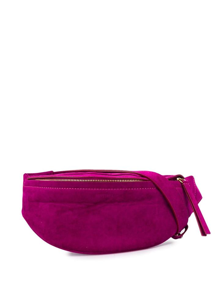 Nanushka Top Zipped Belt Bag - Pink