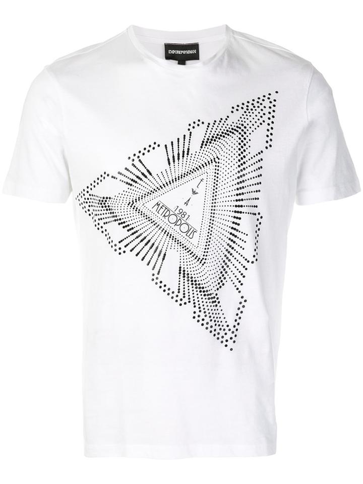 Emporio Armani Graphic Print T-shirt - White
