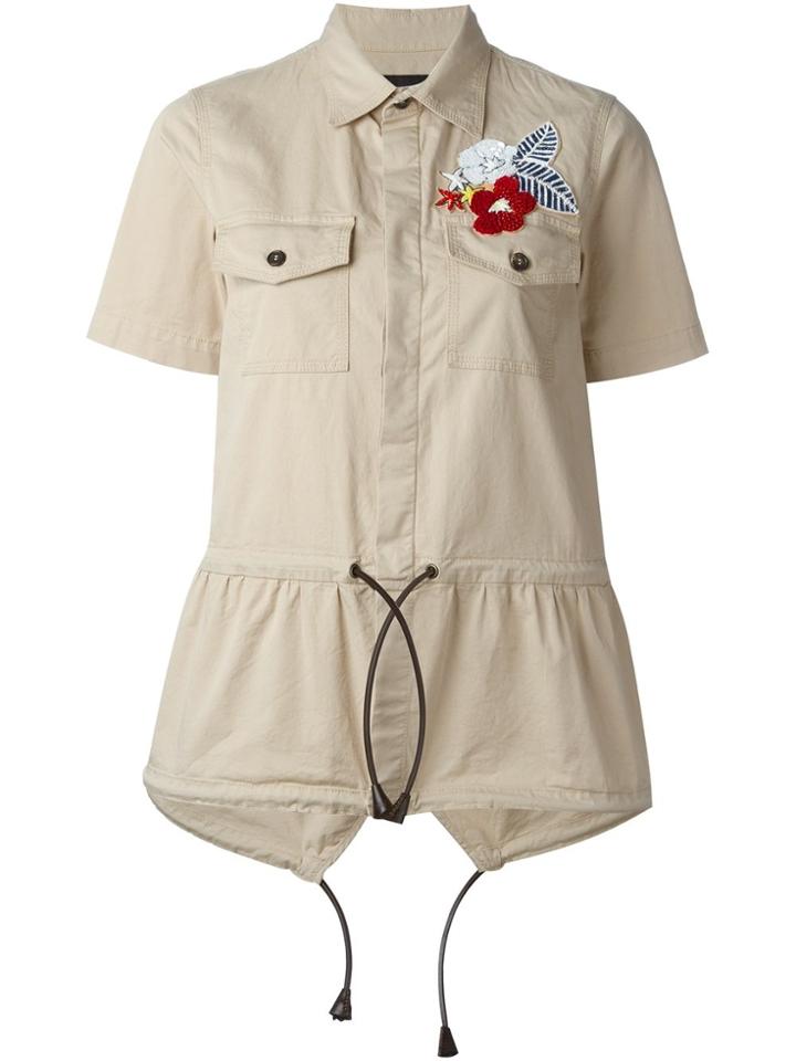 Dsquared2 Drawstring Safari Shirt - Nude & Neutrals