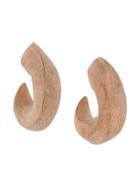 Monies Tusk Hoop Earrings - Neutrals