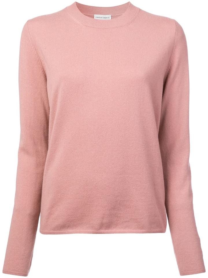 Mansur Gavriel Crew Neck Jumper - Pink & Purple