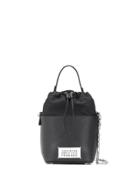 Maison Margiela Number Logo Patch Bucket Bag - Black