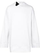Lost & Found Rooms Contrast Sleeve Hooded Sweatshirt - White