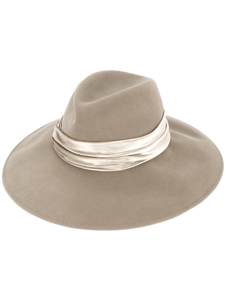 Eugenia Kim Emmanuelle Fedora Hat - Brown