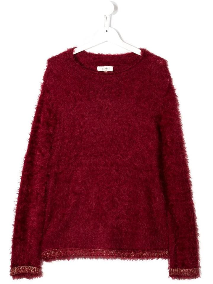 Twin-set Mock Mohair Jumper - Red