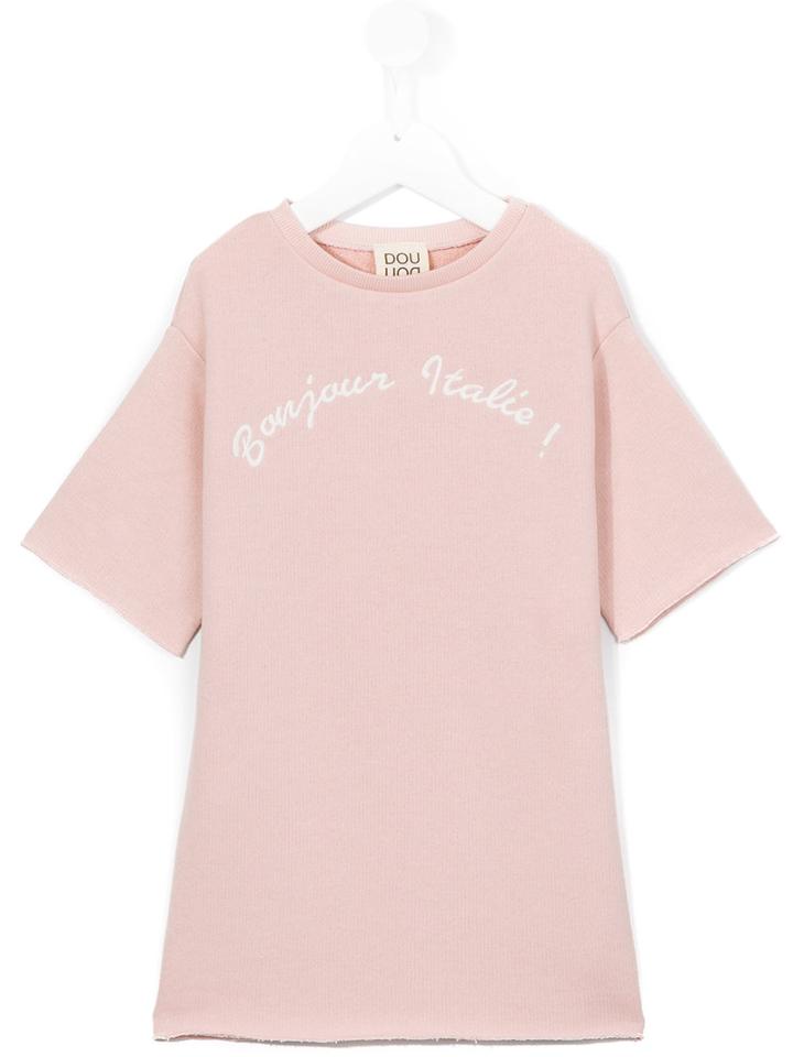Douuod Kids Bonjour Italie Dress, Toddler Girl's, Size: 4 Yrs, Pink/purple