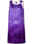 Just Cavalli Snakeskin Effect Dress - Purple
