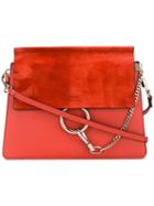 Chloé - Faye Shoulder Bag - Women - Leather/suede - One Size, Red, Leather/suede