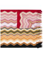 Missoni Embroidered Fringed Scarf