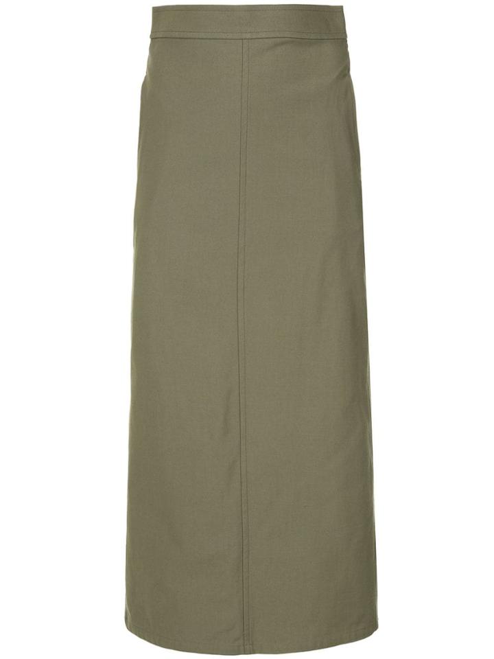 H Beauty & Youth Straight-fitting Midi Skirt - Green