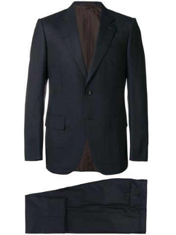 Ermenegildo Zegna Couture Couture Textured Suit - Blue