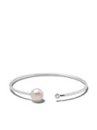 Yoko London 18kt White Gold Novus Freshwater Pearl And Diamond Cuff -