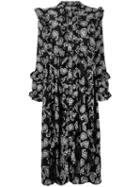 Dodo Bar Or - Paisley Print Dress - Women - Silk - 42, Black, Silk