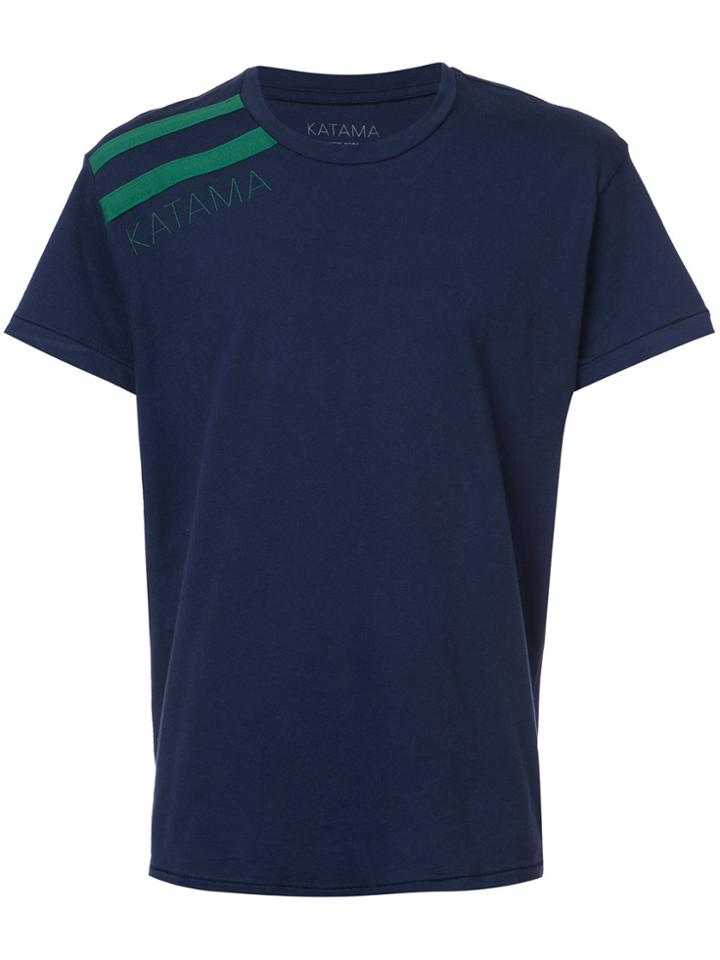 Katama Logo Stripe T-shirt - Blue