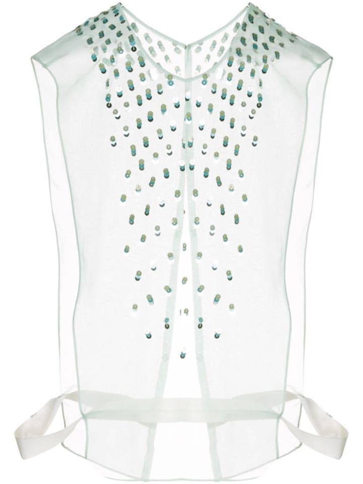 Maison Margiela Sequin Overshirt - Blue