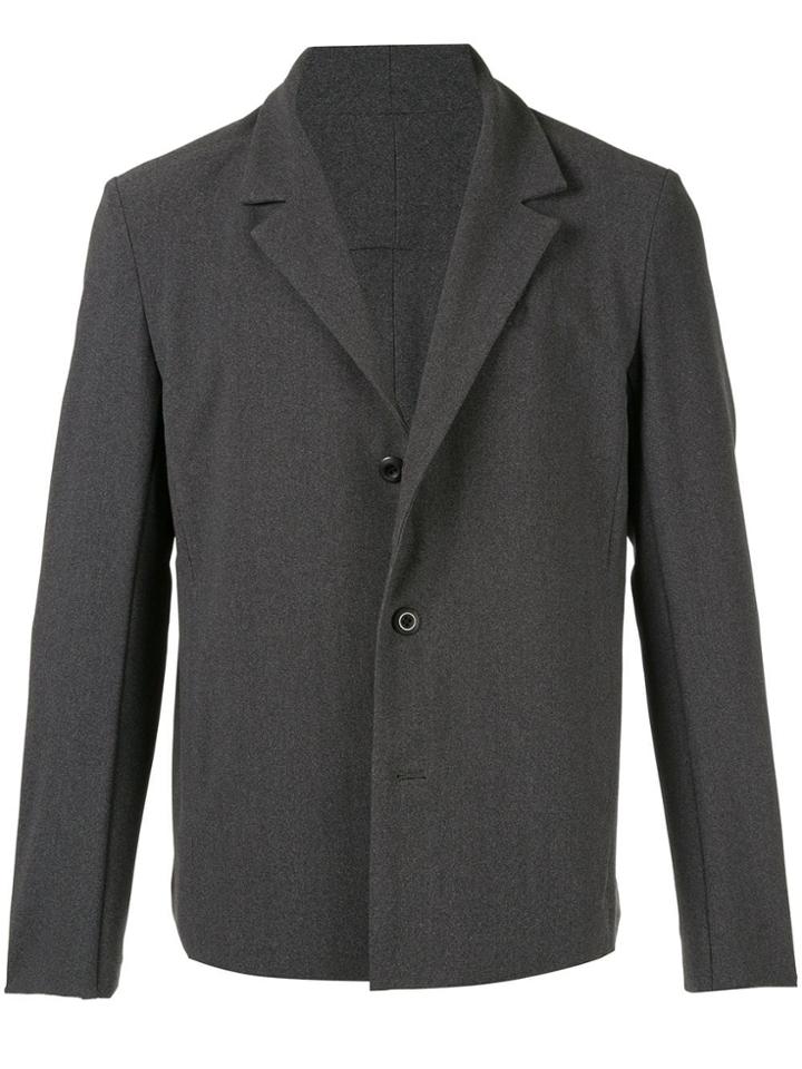Attachment Button-up Blazer - Grey