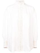 Zimmermann High Neck Shirt - White