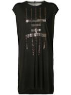 Rick Owens Lilies - Sequin Pattern Sleeveless Dress - Women - Cotton/nylon/viscose - 42, Black, Cotton/nylon/viscose