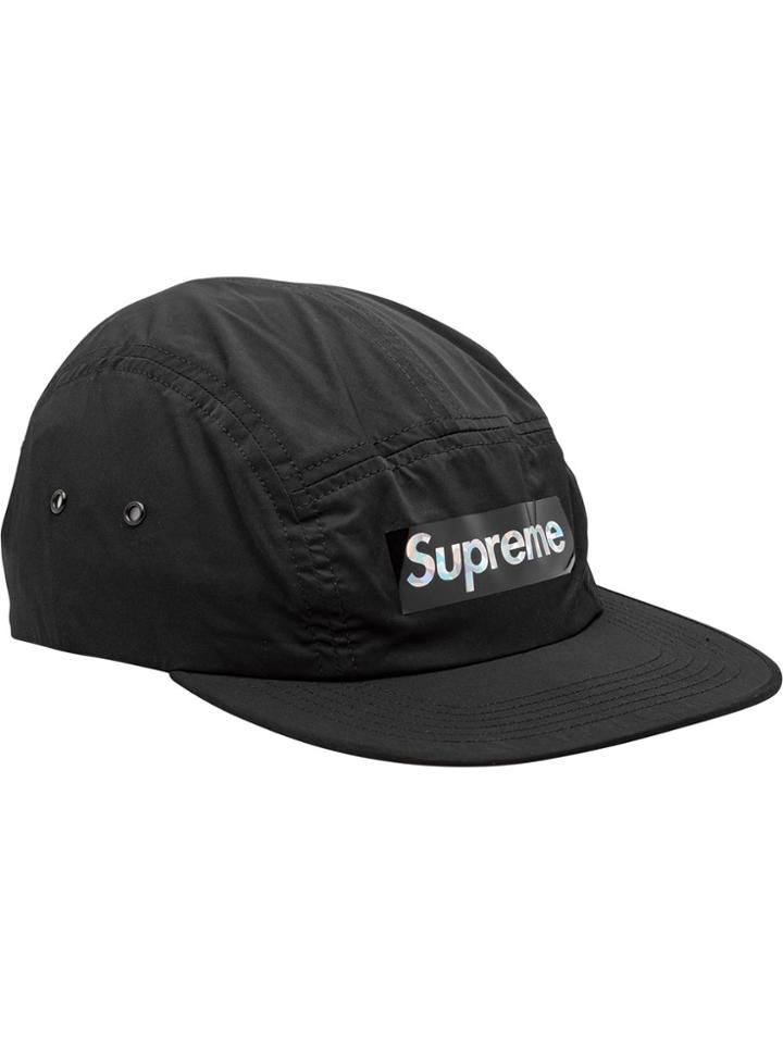 Supreme Holographic Logo Camp Cap - Black
