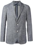 Tagliatore Monte Carlo Tailored Blazer, Men's, Size: 52, Blue, Wool/cotton/acrylic/cupro