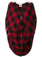 Marni Check Buttoned Coat - Red