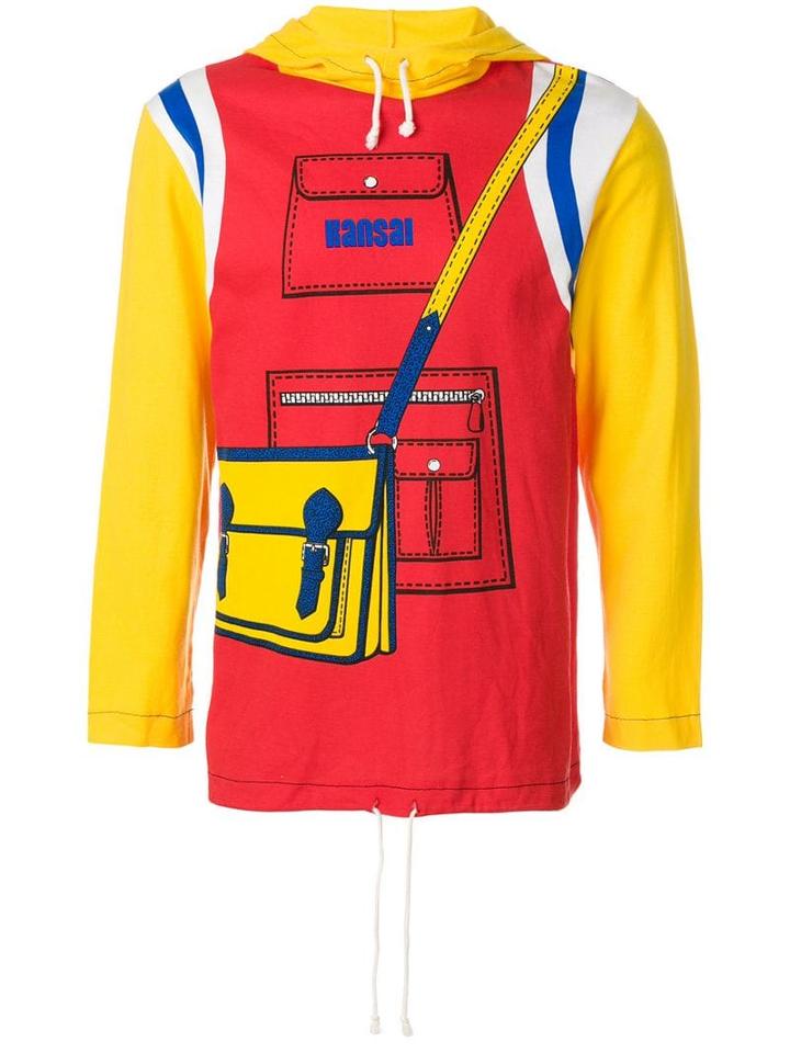 Kansai Yamamoto Pre-owned Printed Hoodie - Red